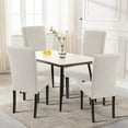 thumbnail image 2 of Jacquard Dining Room Chair Covers Set of 6, Stretch Kitchen Chair Covers Washable Parsons Chair Slipcover Removable Dining Chair Protectors for Hotel,Ceremony（Beige Floral Texture）, 2 of 6