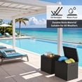 thumbnail image 2 of Devoko 2PCS 32 Gallon Outdoor Resin Deck Box with Seat, 2 of 8