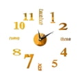 thumbnail image 3 of Iumwxz Room Decor Wall Clock Design Mirror Wall Decorative Sticker Watches ,Large Wall Clocks for Living Room Decor Wall Clock Wall Clock Home Wall Decor Easter Gold Plastic Up to 45% off, 3 of 9