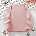 thumbnail image 4 of uikmnh Cute Sweatshirts Girls Long Sleeve Tops Cute Bunny Heart Print Tee Winter Fall Round Neck Shirt Soft Comfortable Kids Casual Blouse Size:5-6 Years, 4 of 8