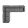 thumbnail image 4 of Modway Restore 6-Piece Modern Fabric Sectional Sofa in Charcoal, 4 of 11