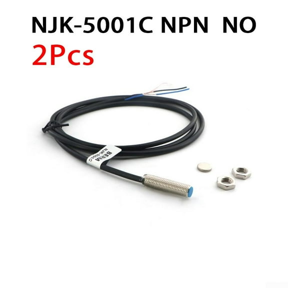 2Pcs NJK-5001C NPN NO 10mm Hall Effect Sensor Proximity Switch DC 6~36V
