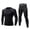 Charcoal Gray, variant on Blekii Long Underwear Mens Thermals Base Layer Men Cold Weather Gear Long for Winter Cycling Running Hunting Black S