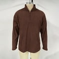 thumbnail image 3 of Mens Half Zip Up Sweatshirts, Long Sleeve Pullover for Men Spring Fashion Loose Fit Solid Color Corduroy Sweatshirt Big and Tall, 3 of 6