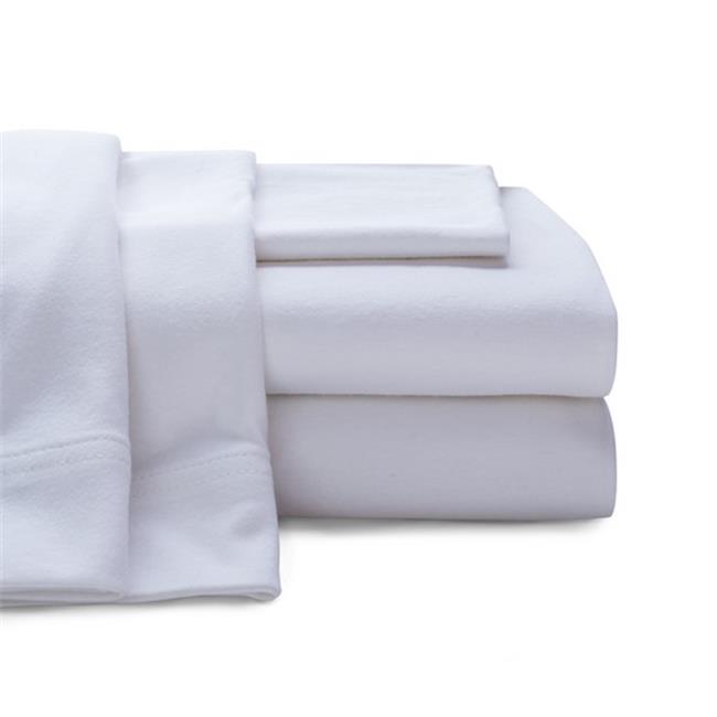 Sobel Westex Super Soft 100Percent Cotton Jersey Sheet Set White