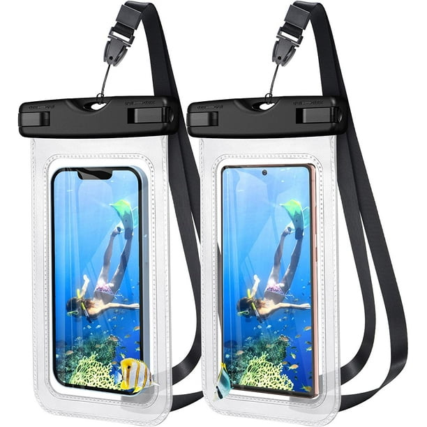 7.0" Universal Waterproof Phone Case, 2 Pack IPX8 Waterproof Phone