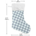 thumbnail image 2 of Coolnut 2 Pack Christmas Stockings 17.7 Inches Buffalo Check Plaid Large Size Xmas Cable Stocking Gifts & Decorations for Family Holiday Xmas Party, 2 of 7