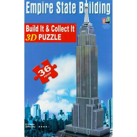 Empire State Building 36 Piece 3-D Puzzle,  New York City by Go! (Best Empire Building Games Android)