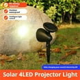 thumbnail image 6 of Outoloxit 2-Pack Solar Powered 4LED Spotlights Outdoor Garden Lights Automatic Waterproof Wireless for Yard and Patio Decor, 6 of 6