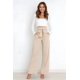 thumbnail image 5 of Pantalones Palazzo de Pierna para Mujer, con Cinturón, Cintura Alta, Informales, Holgados, Largos y con Bolsillos. Albaricoque L, 5 of 8