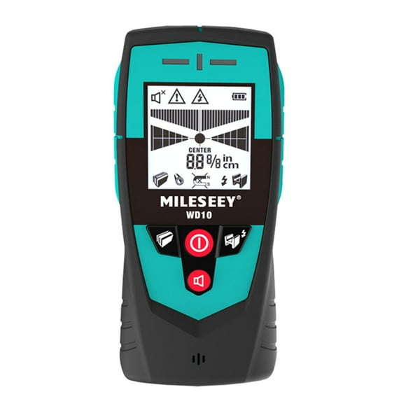 Mileseey 2.2-inch Stud Finder Wall Scanner Wire Detector Handheld Multifunction Wall Detector with Large Accurate Sensor AC Detection Metal/Non-metal Detect Dual Indicator