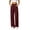 Wine, variant on Women's High Waist Wide Leg Suit Pants Dress Trousers Loose Straight Business Casual Trousers with Pockets office Daily Street Outfits White