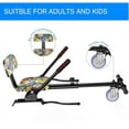 thumbnail image 4 of SISIGAD Hoverboard Go Kart Seat Attachment with Adjustable Frame Length for 6.5" 8" 10" Self Balancing Scooter, Graffiti, 4 of 6