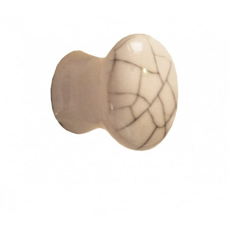 - Cabinet Knob Grayish Porcelain Crazed 3/4