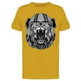 thumbnail image 1 of Roaring Lion With Biker Helmet T-Shirt Men -Image by Shutterstock, Male x-Large, 1 of 2