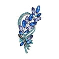 thumbnail image 3 of Xihbxyly Broche de Ramo de Cristal, Elegante Broche de Flores para Bufanda, Accesorio Versátil para Ropa, Diseño Resistente para Fácil Uso, Ideal para Fiestas, Cenas y Bailes, Regalo Perfecto para Tu, 3 of 7