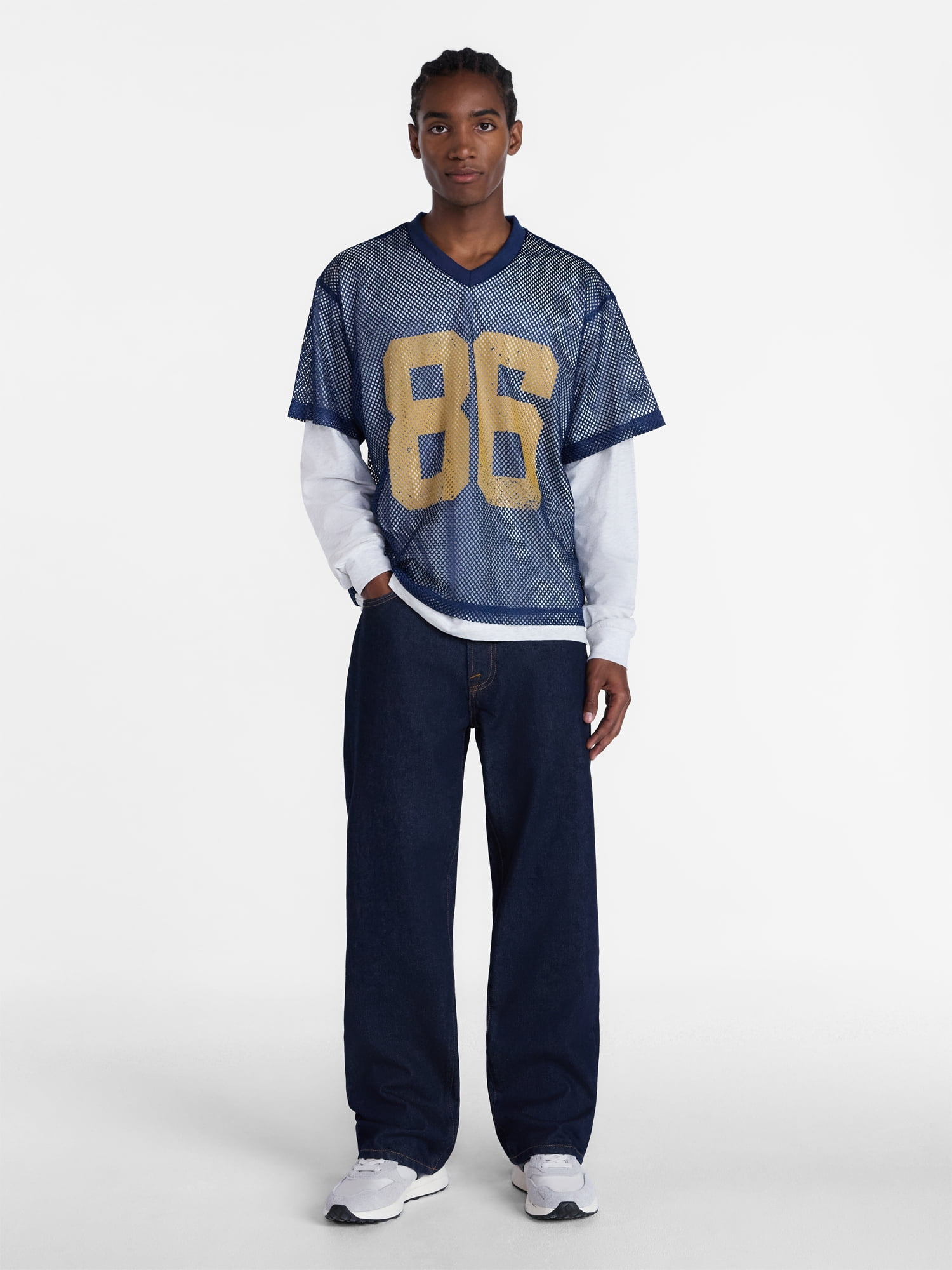 No Boundaries Baggy Fit Jeans, 100% Cotton 14 oz Denim, Men's 28x30-40x32