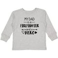 thumbnail image 3 of Inktastic My Dad is a Firefighter and a Hero Boys or Girls Long Sleeve Toddler T-Shirt, 3 of 5