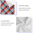thumbnail image 4 of SKYSONIC 3 Pack Towel Blue and Brown Checked Cotton Bath Towel Set (1 Bath Towel, 1 Hand Towel, 1 Washcloth) for Bathroom, Super Soft and Quick Dry Towels, 4 of 7