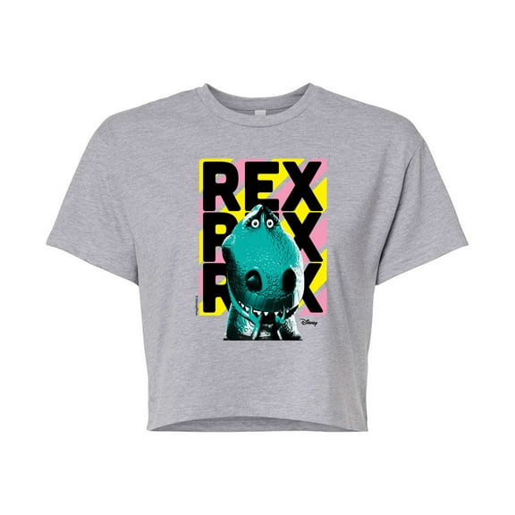 Toy Story 4 - Rex - Juniors Cropped Cotton Blend T-Shirt
