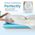 thumbnail image 5 of MCQ Queen Size Double Layer Mattress Topper, 2 inch Gel Memory Foam & 2 inch Cool Pillow Top for Back Pain Relief, Medium Firm, 5 of 10