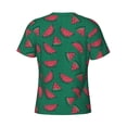 thumbnail image 6 of Vsdgher Watermelon Print Men's Dry Fit Mesh Athletic Shirts Moisture Wicking Tennis T-Shirt Tops, 6 of 9