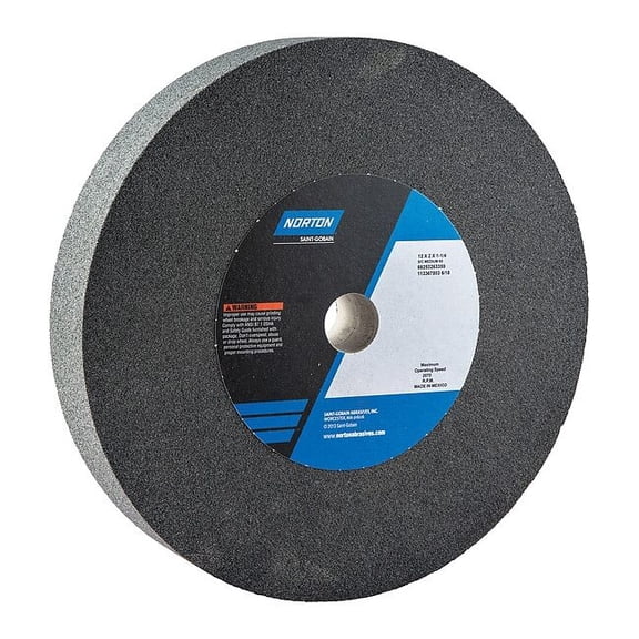 Norton Abrasives Grinding Wheel,12 in. Dia,SC,60 G,Green 66253263359