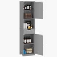 thumbnail image 4 of Walsunny Bathroom Storage Cabinet 64" Tall Narrow Wooden Bath Cabinet with Doors Shelves Drawer Gray, 4 of 8