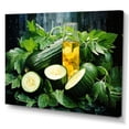 thumbnail image 2 of Designart "Zucchini Slice Arrangement I" Vegetables Canvas Wall Art, 2 of 7