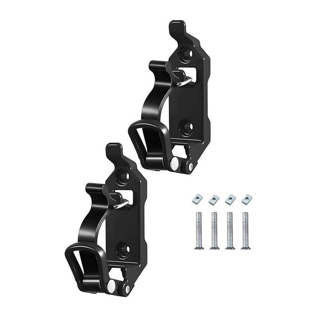 Colaxi 2 Pieces Shovels Mount for Roof Rack Wall Mounting Bracket Securely Mounts on Roof Rack Heavy Duty Premium Metal Rubber Clamp Vertical Hole