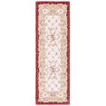 thumbnail image 3 of SAFAVIEH Chelsea Zoja Floral Wool Runner Rug, Ivory/Burgundy, 2'6" x 10', 3 of 10