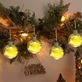 thumbnail image 6 of Boovnll Clear Christmas Ball Ornaments with Lights, Glitter Glass Foam Hanging Pendants Christmas Balls for Holiday Xmas Tree, Wedding, Party Decor Gifts, Christmas Tree Decorations, 6 of 7