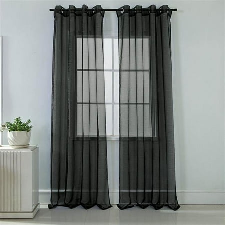 

90 in. Lonnie Grommet Panel Black