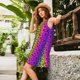 thumbnail image 2 of Balery Animal Paw Rainbow Vestidos de verano para mujer con estampado: vestido holgado sin mangas, vestido playero informal y cómodo para días calurosos., 2 of 7