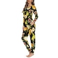 thumbnail image 2 of Renewold Women Pajamas Sets Pajamas Top and Pants Snow Pear Flowers Print Sweatpants Long Sleeve Pullover Pajamas Sets Cozy Up Warm Shirts Size 4XL, 2 of 5