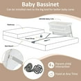 thumbnail image 4 of INFANS Over Bed Bassinet for Baby, Bedside Sleeper with Lowering Wall for Easy Access, Safe Close Sleeping, Adjustable Height, Storage, Newborn Infant Girls Boys, 4 of 7