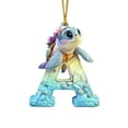 thumbnail image 2 of Cute Turtle Letter Ornament, Alphabet Letter Decor, Nursery Wall Hanging, Educational Learning Toy, Kids Room Decoration, Personalized Gift, A-Z Letter Ornament, 2 of 2
