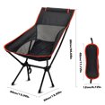 thumbnail image 3 of Kyusrd Outdoor Folding Portable Chair Camping Barbecue Leisure Fishing Chair, 3 of 4