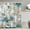 no228, variant on Teal Blue Gold Floral Shower Curtain for Bathroom Yellow Flowers Boho Fabric Bathtub Curtain Set Botanical Plants Leaves Bath Home Decor Waterproof Shower Curtains 72x72 inches with Hooks