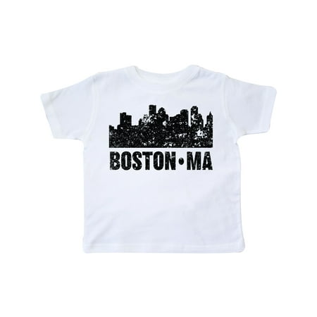 

Inktastic Boston Massachusetts City Skyline with Grunge Gift Toddler Boy or Toddler Girl T-Shirt