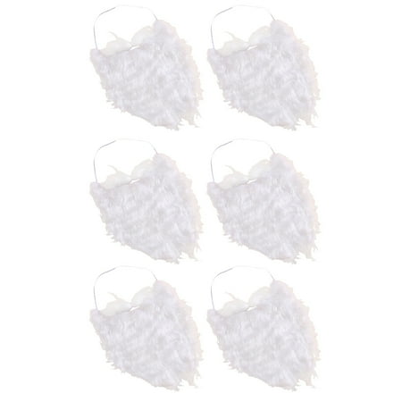 

Santa Beard Christmas Fake White Costume Claus Mustache Facial Hair Whisker Party Props Adults Triton Mustaches Wig