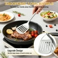 thumbnail image 3 of 4 Pcs Cooking Utensils Set, TAIMASI Stainless Steel Kitchen Utensils, Kitchen Tools Set Include Solid & Slotted Turner Wok Spatula, Serving Spoon, Home Essentials Kitchen Gadgets Accessories, 3 of 7