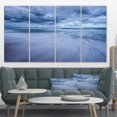thumbnail image 1 of Stormy Clouds Over Ocean - Modern Seascape Canvas Artwork, 1 of 3