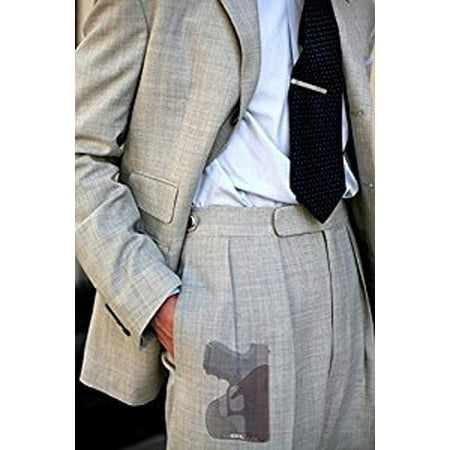 Garrison Grip Custom Fit Leather-Trimmed Pocket Holster Concealed Carry Comfort, GLOCK 26 27 33 39