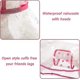 thumbnail image 3 of 2 piezas de impermeable para perros, ropa transparente para mascotas, poncho de lluvia con capucha, ropa impermeable para perros medianos S (rosado y blanco) YGWL, 3 of 3