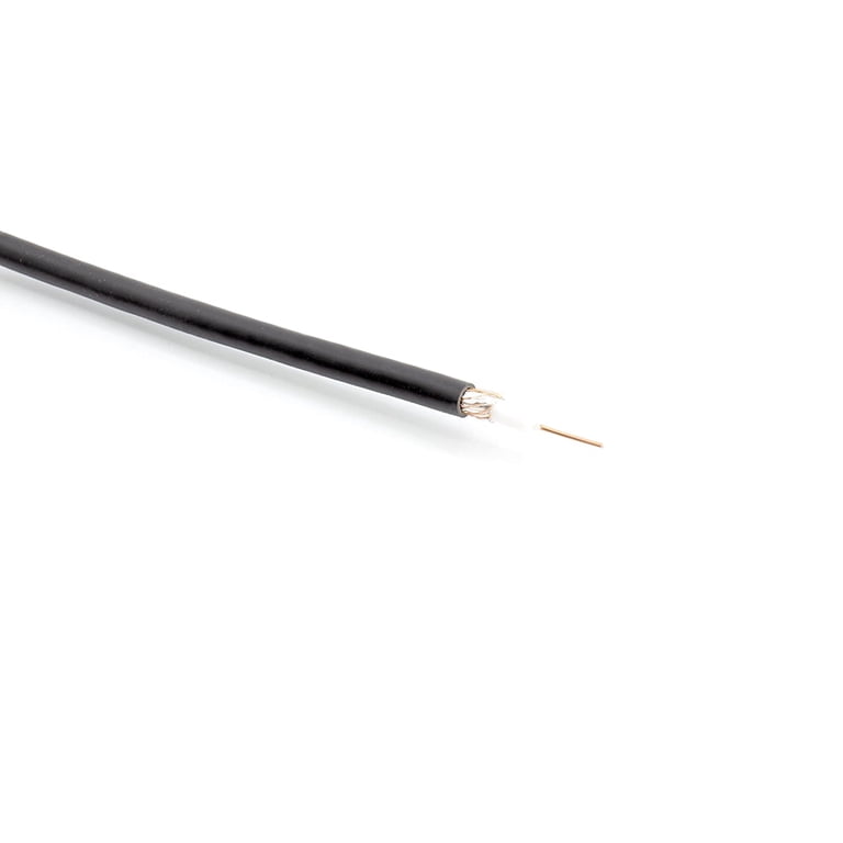 Coaxial Cable (Coax Cable) 100ft with Easy Grip Connector Caps