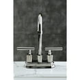 thumbnail image 3 of Kingston Brass KB8496CML Manhattan Double-Handle 4" Centerset Bar Faucet, Polished Nickel, 3 of 6