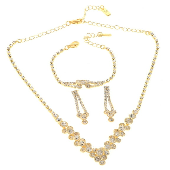 Rhinestone Necklace Set