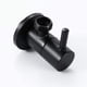 thumbnail image 4 of G1/2 Brass Black Angle Valve European Kitchen Bathroom Faucet Hot And Cold Water Stop Valve Water Heater Inlet Water Valve, 4 of 5
