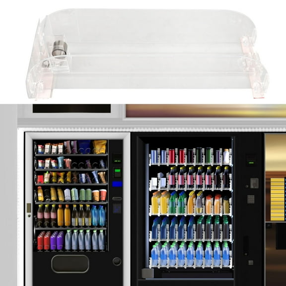 HOMEMAXS Fridge Cooler Drink Pusher 28.20X10.00X7.50CM Transparent